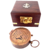 Compass with wood box
