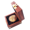So You Can Personalized Engraved Antique Brass Compass in Wooden box - Image 4
