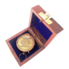 A Father is Neither Personalized Engraved Antique Brass Compass in Wooden box | Gift for Dad - Image 4
