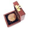 Compass in wood box