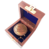 Compass in wood box