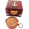 Compass with wood box
