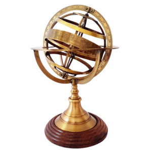 Front Side of Armillary Sphere World Globe