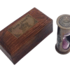 Top view of Sand Timer with wood box
