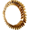 Right side view of Metallic Round Wreath
