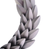 Close up view of Metal Laureal leaf Round Wreath
