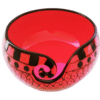 Handcrafted Tomato Red Ceramic Knitting Yarn Bowl Holder - Image 2