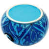 Handcrafted Deep Water Blue Ceramic Knitting Yarn Bowl Holder - Image 4